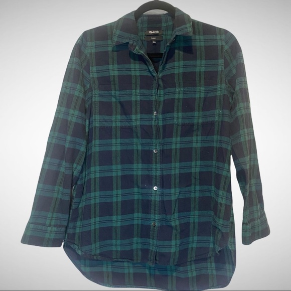 Madewell Tops - Madewell Plaid Classic Fit  Flannel sz Small